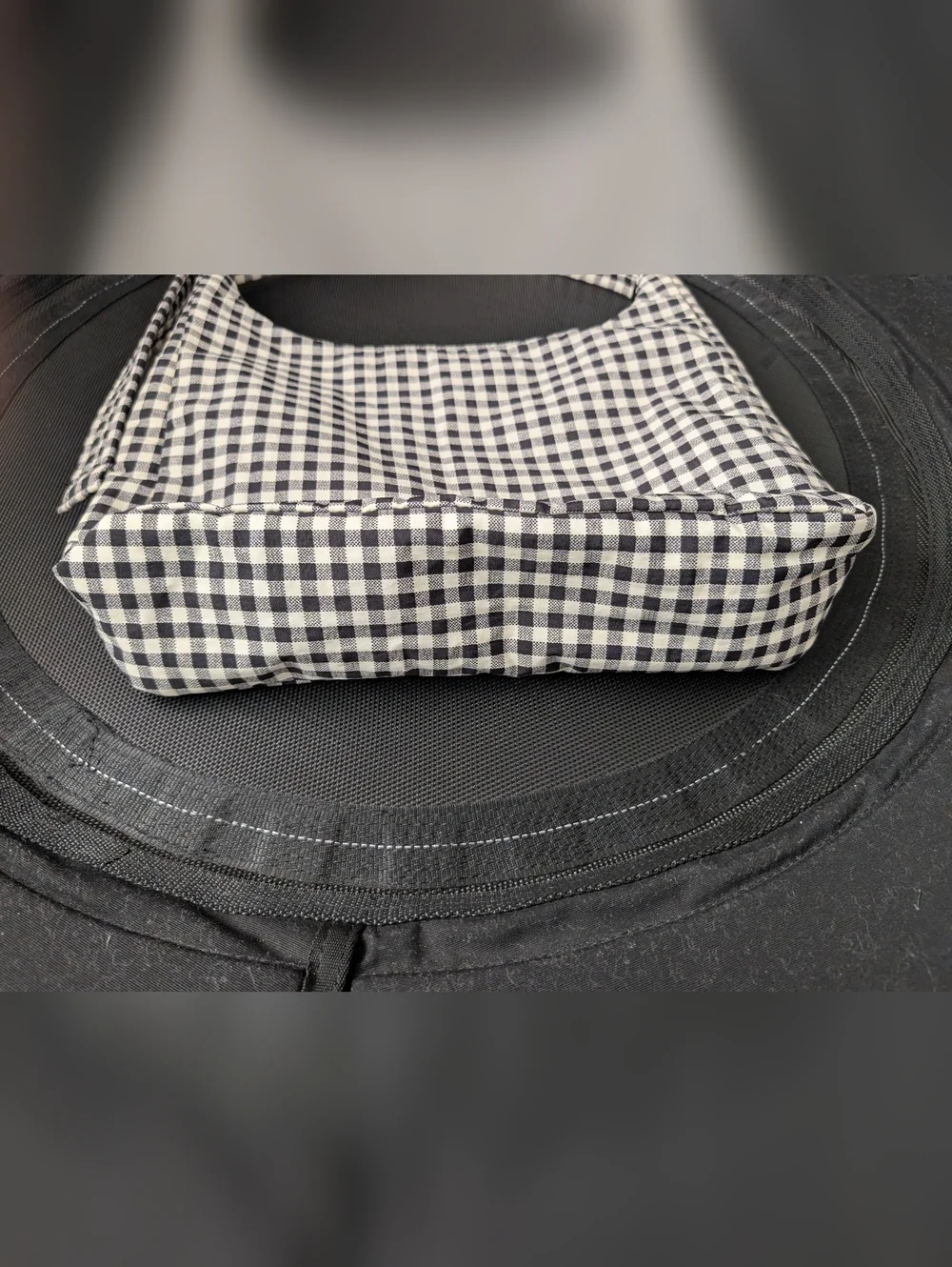 Baggu Nylon Shoulder Black and white gingham bag - Picture 4 of 8